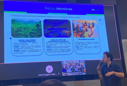 Daniel Gutiérrez, conferencista en el foro sobre IA, en Corferias